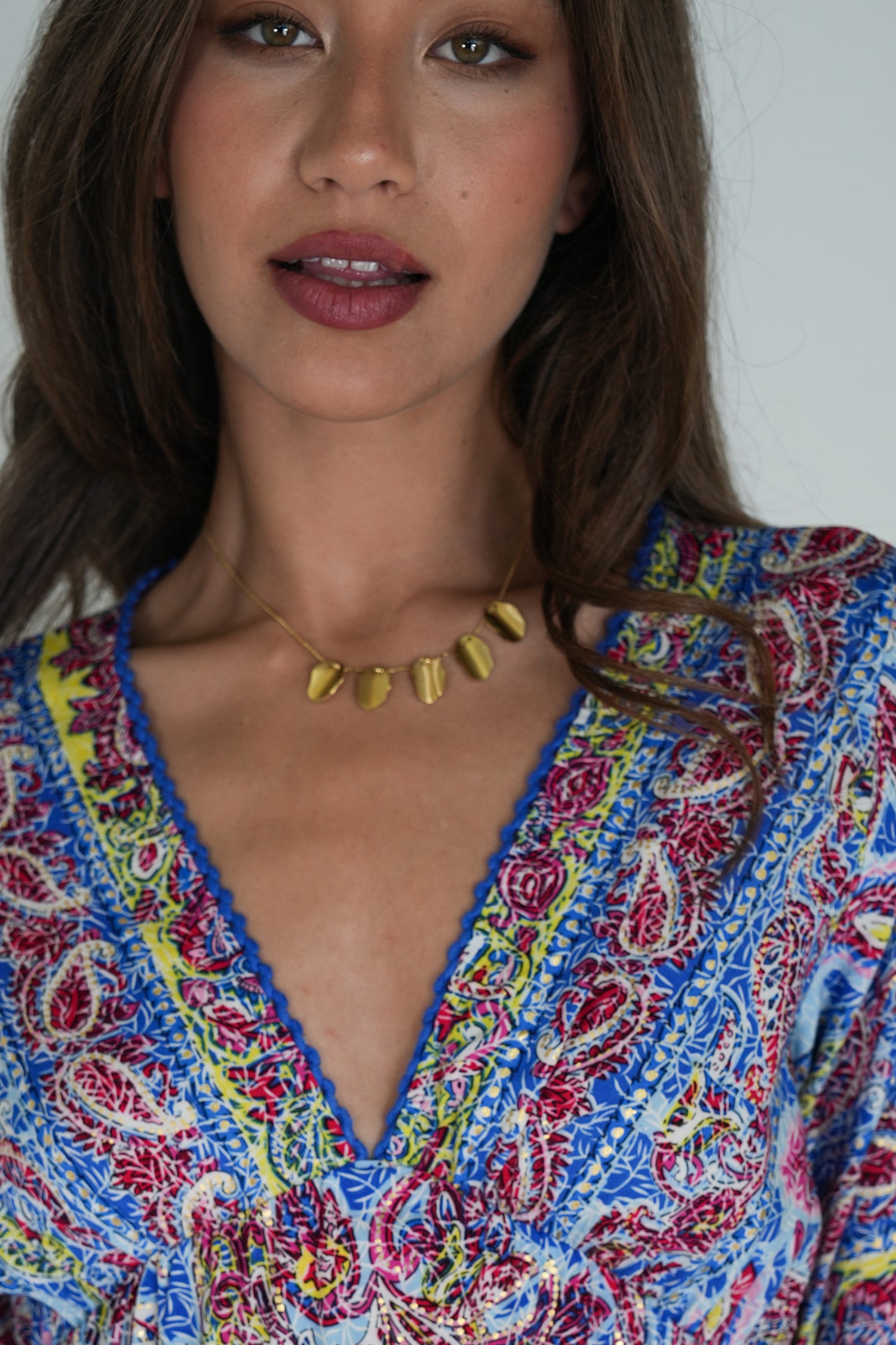 Gold Clare Necklace, necklace from Something Pretty, alternative view