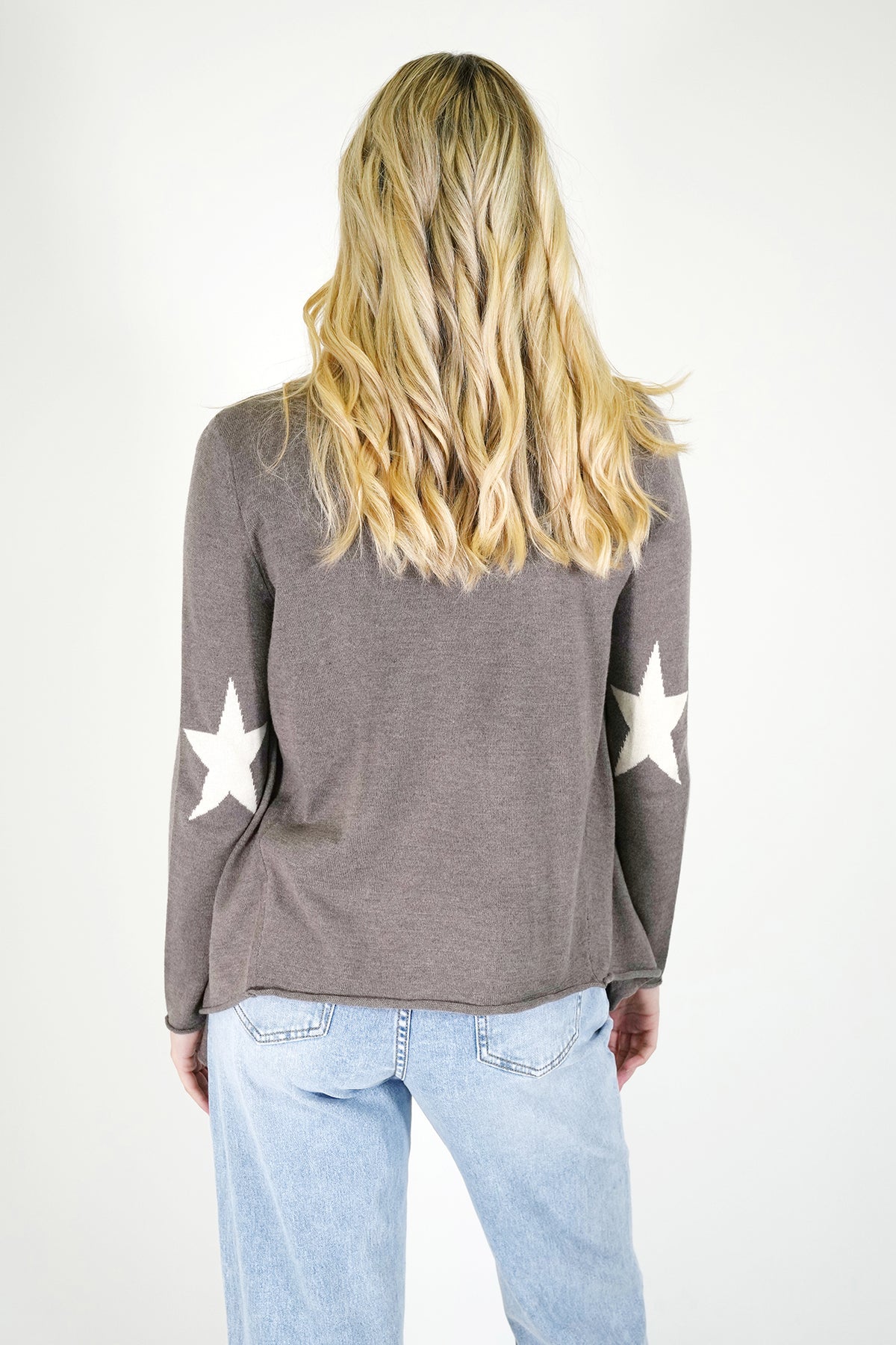 Taupe Star Hanky Cardigan