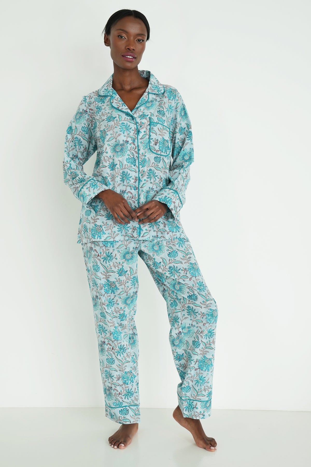 Turquoise Sammy Long Set PJs