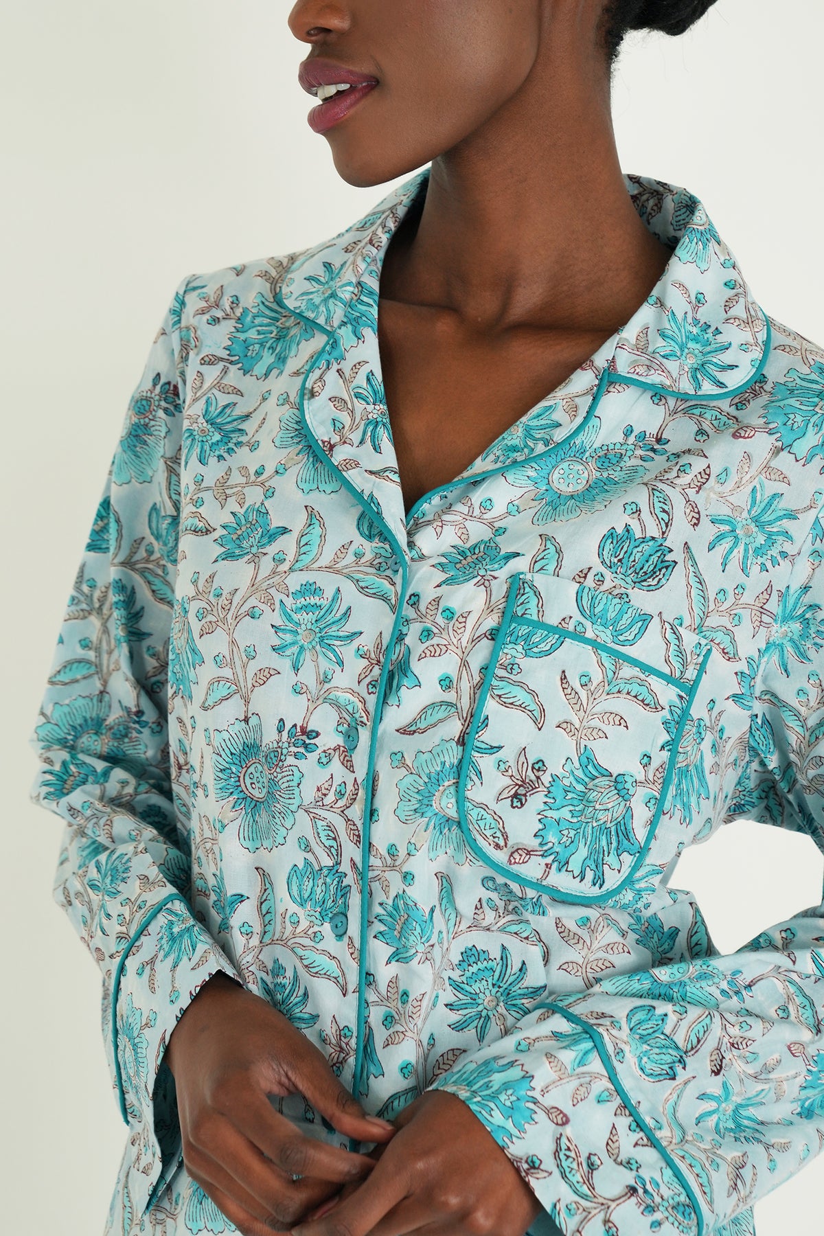 Turquoise Sammy Long Set PJs