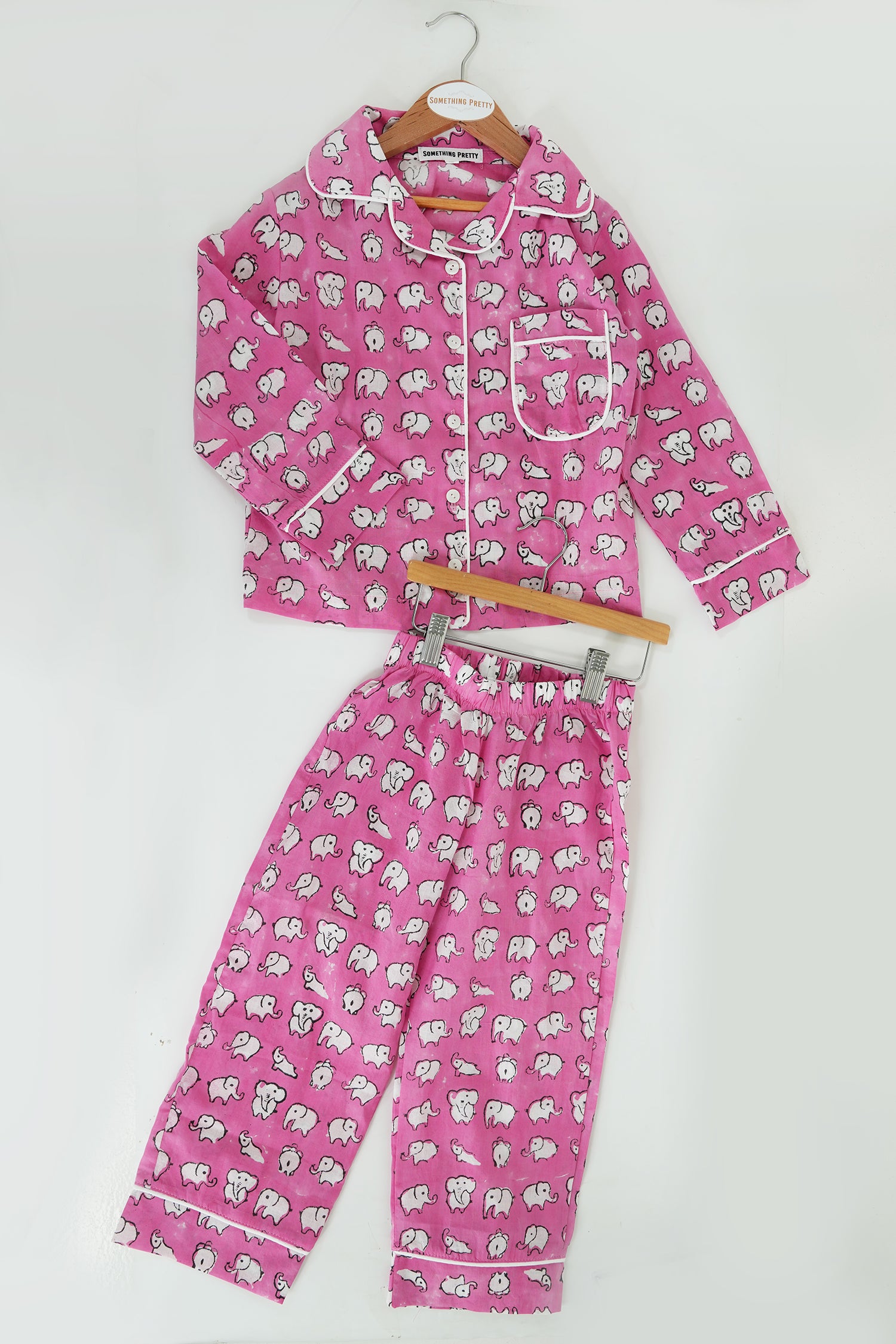 Pink Elephant Kids PJs