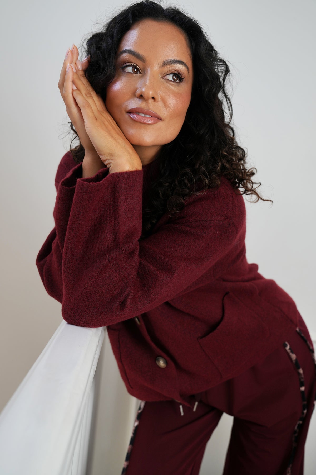 Burgundy Jane Cardigan