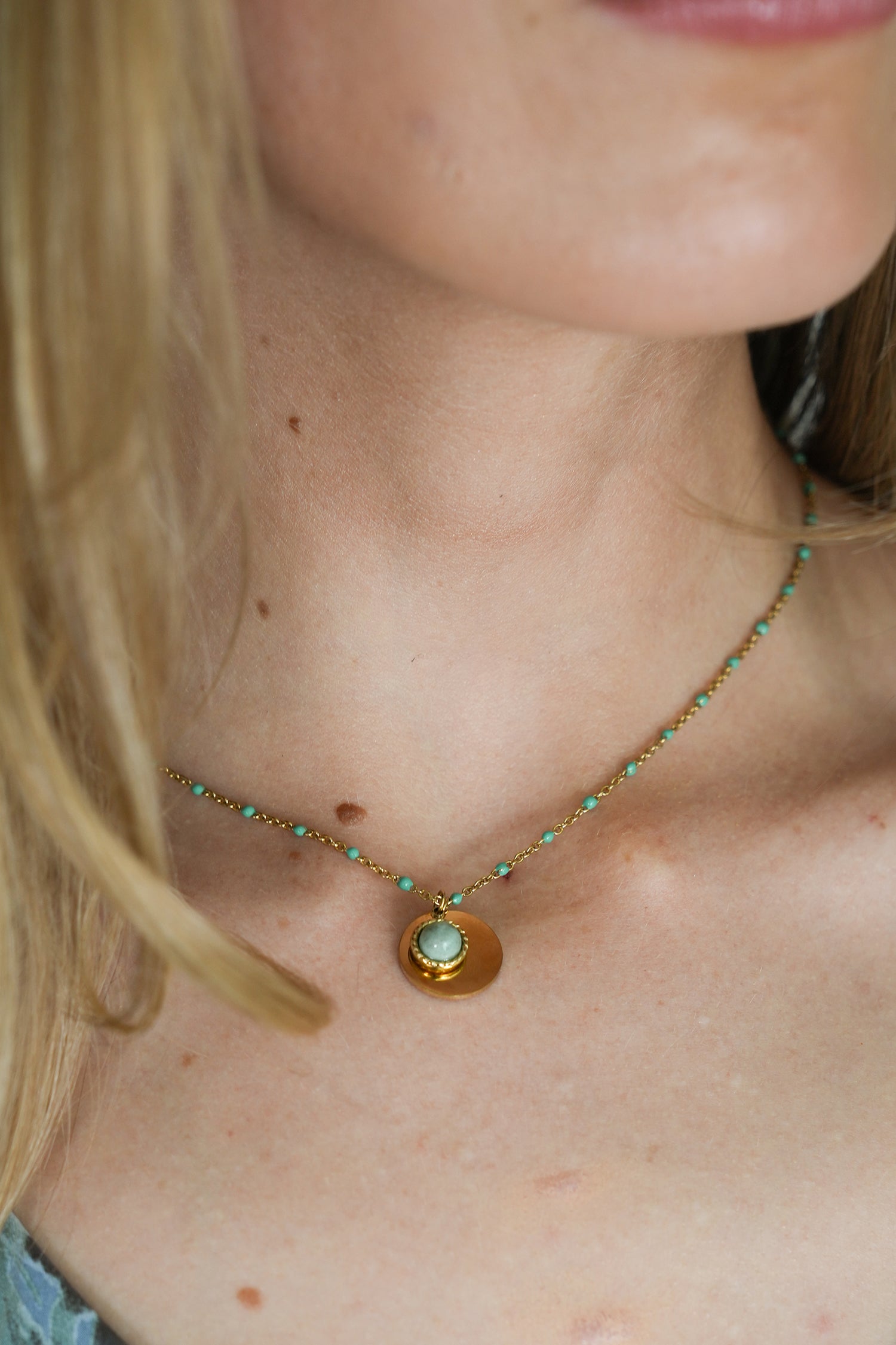 Turquoise Andrea Necklace, necklace from Something Pretty, alternative view