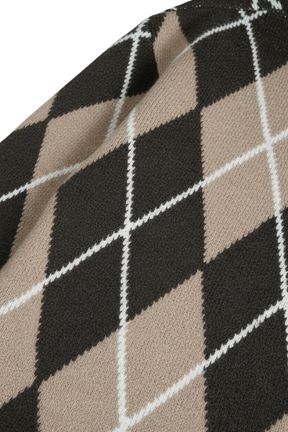 Chocolate Argyle Jumper