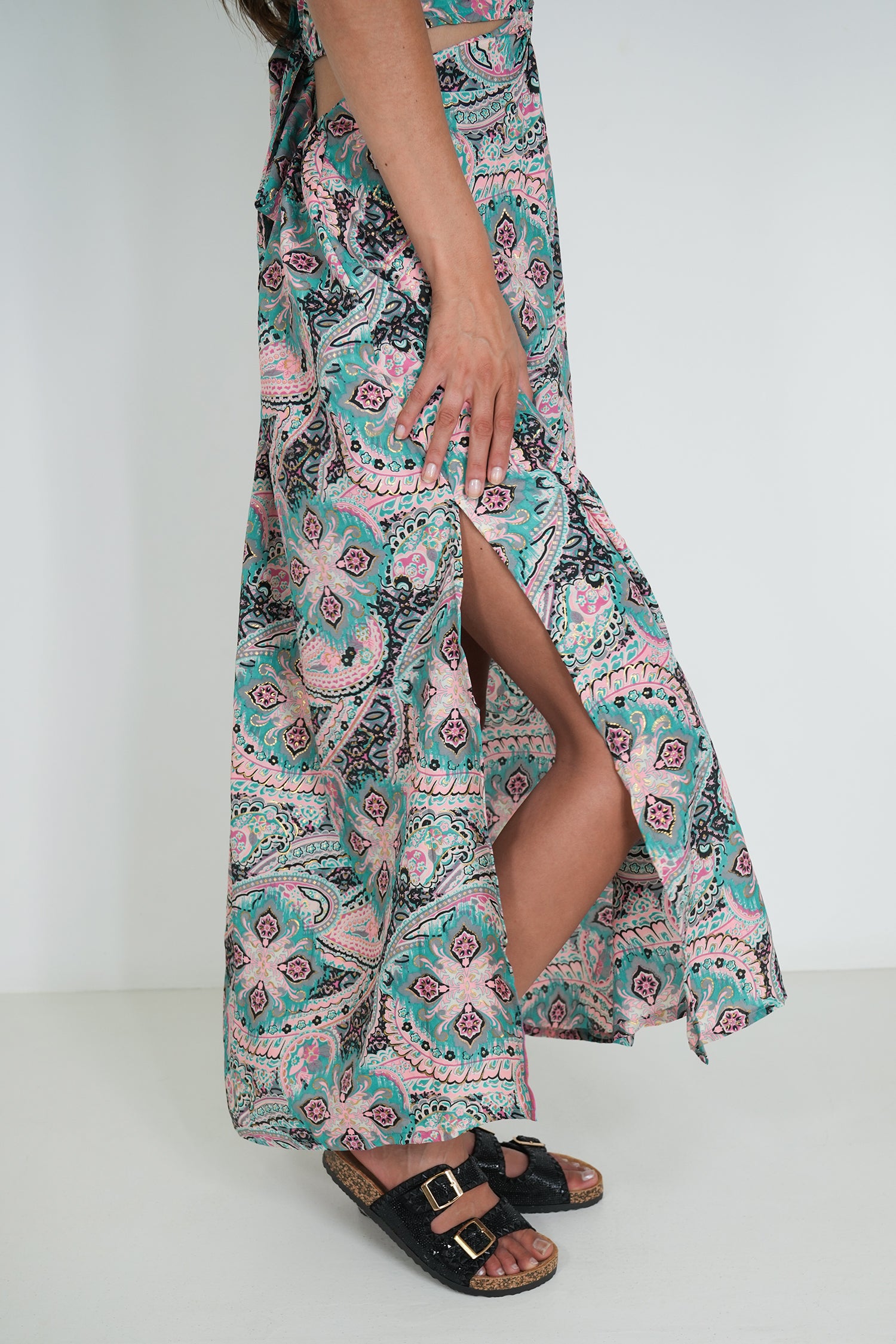 Pink Grey Ring Dress