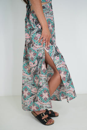 Pink Grey Ring Dress