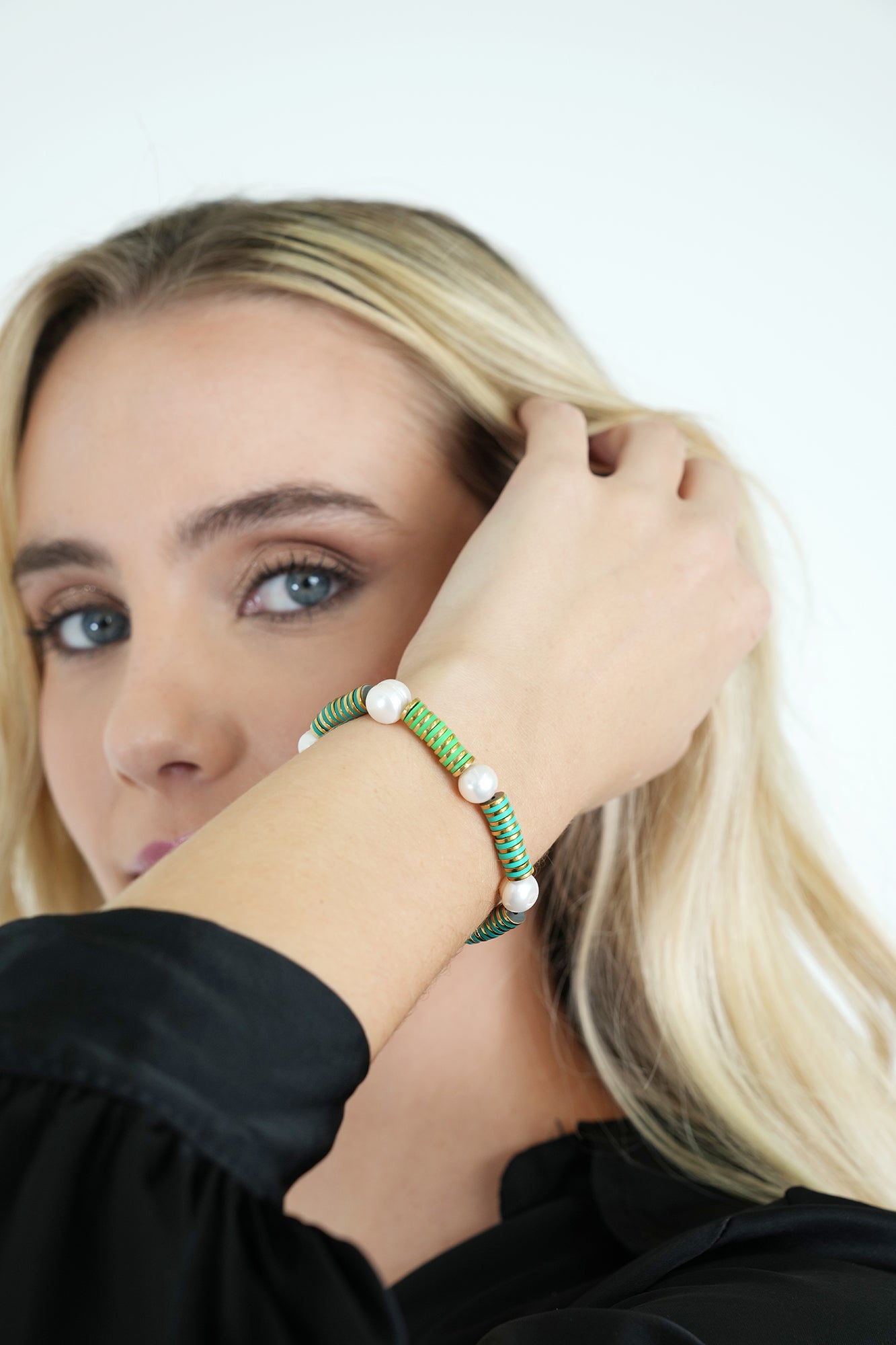 Green Pearl Bracelet