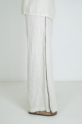 Cream Stella Linen Pant