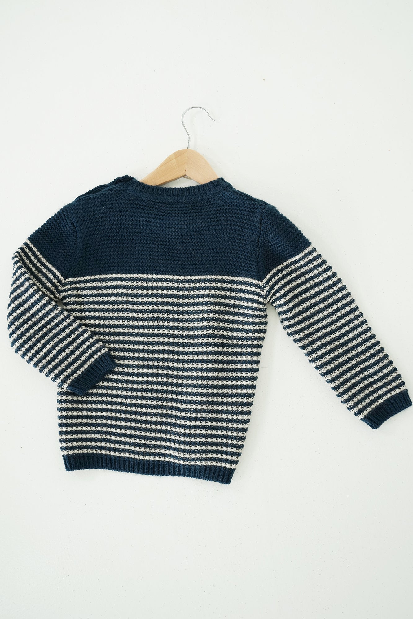 Navy Striped Knit