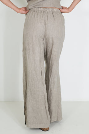 Taupe Stella Linen Pant