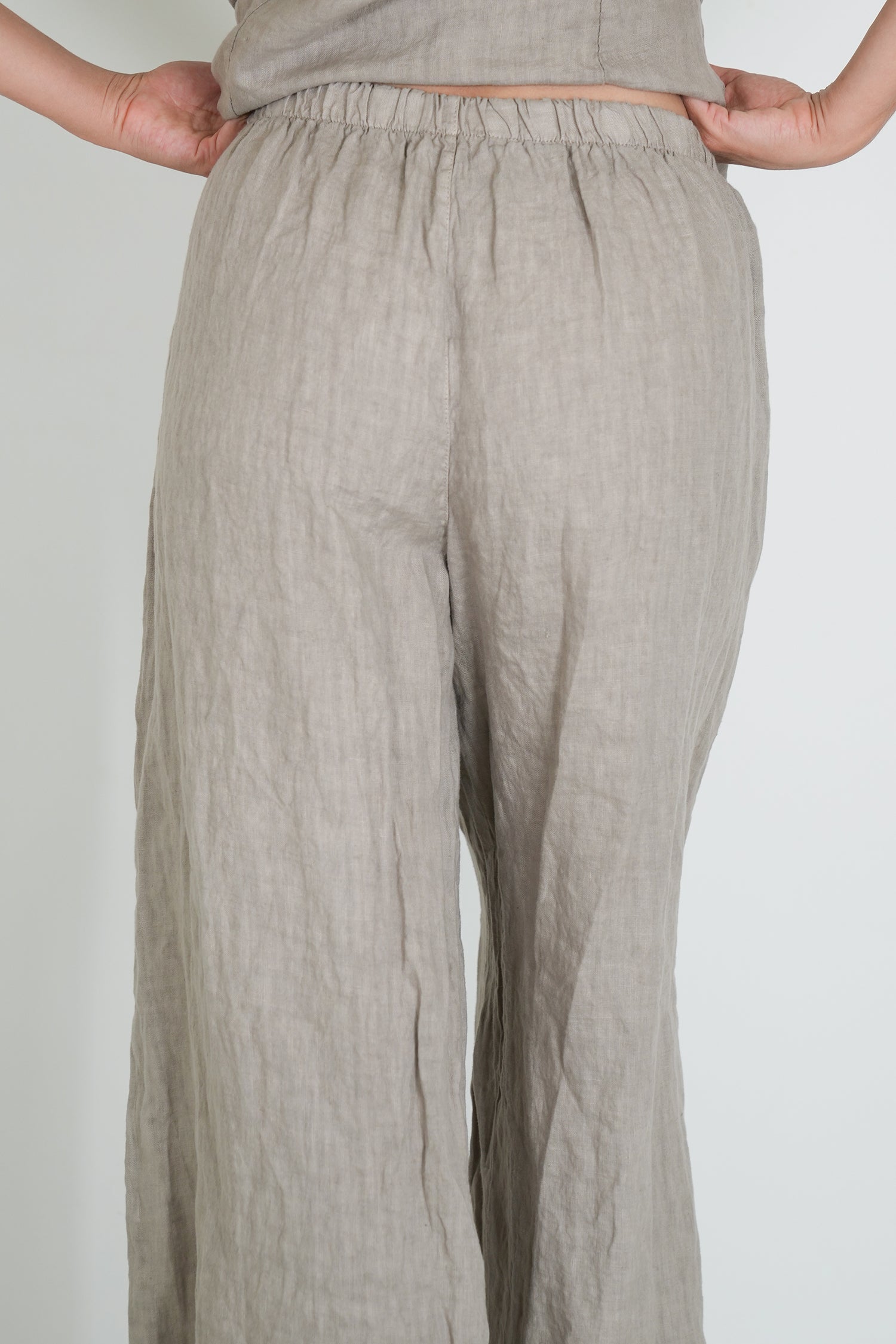 Taupe Stella Linen Pant