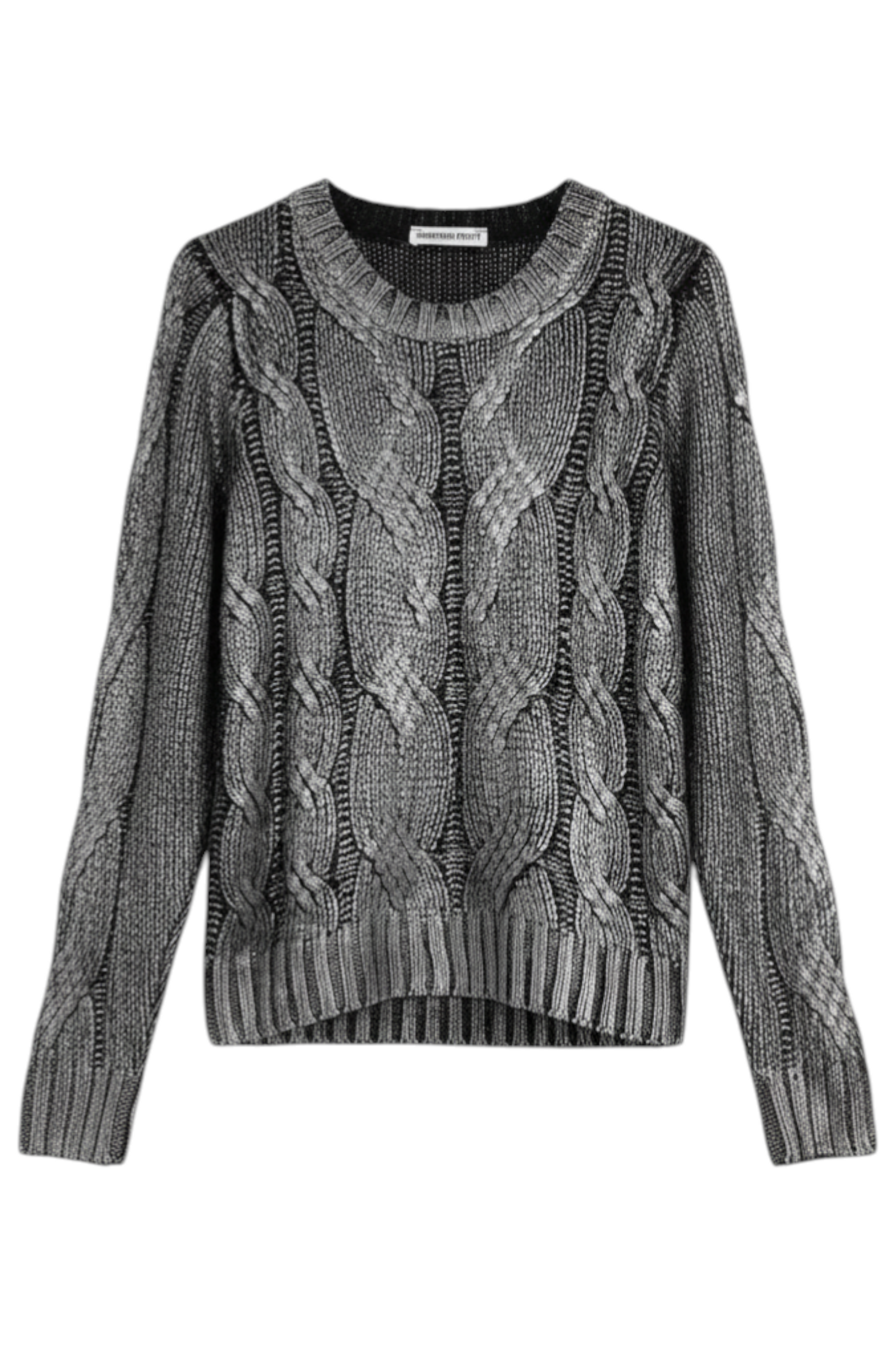 Silver Foil Black Jumper