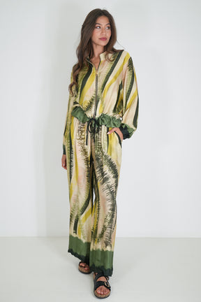 Teal and Lime Bomber Jacket