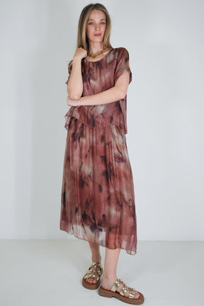 Chocolate Overlay Dress