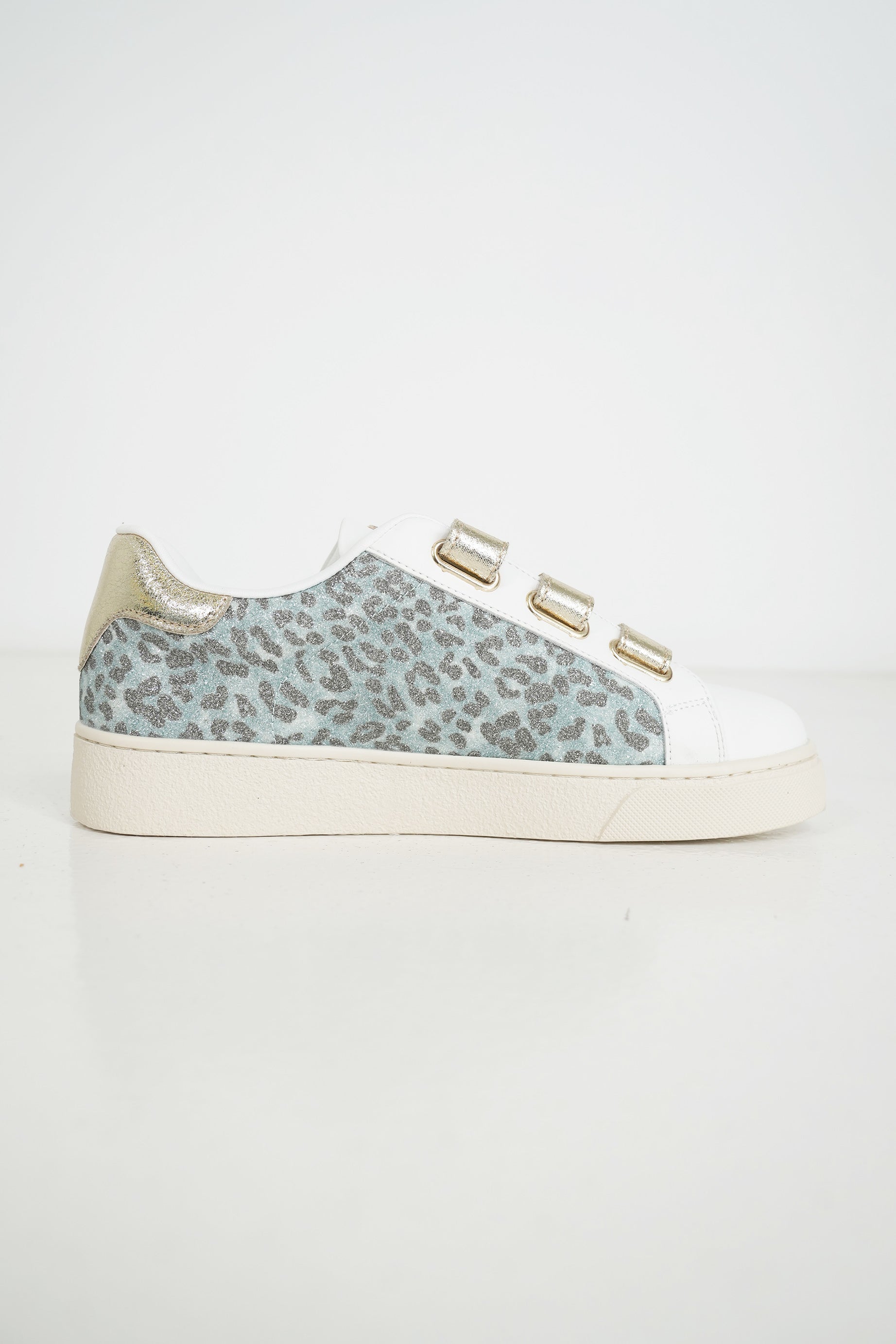 Turquoise Leopard Shimmer Sneaker, sneaker from Something Pretty, alternative view