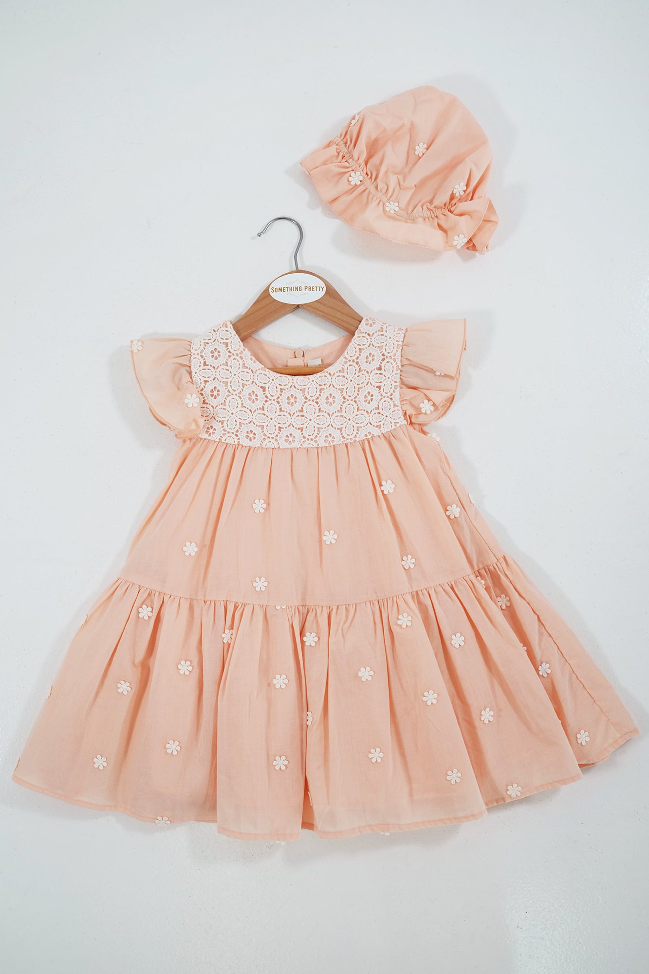 Peach Daisy Dress Set