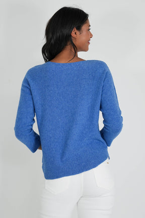 Blue Glitter Star Jumper