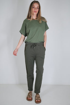 Olive Box Tee