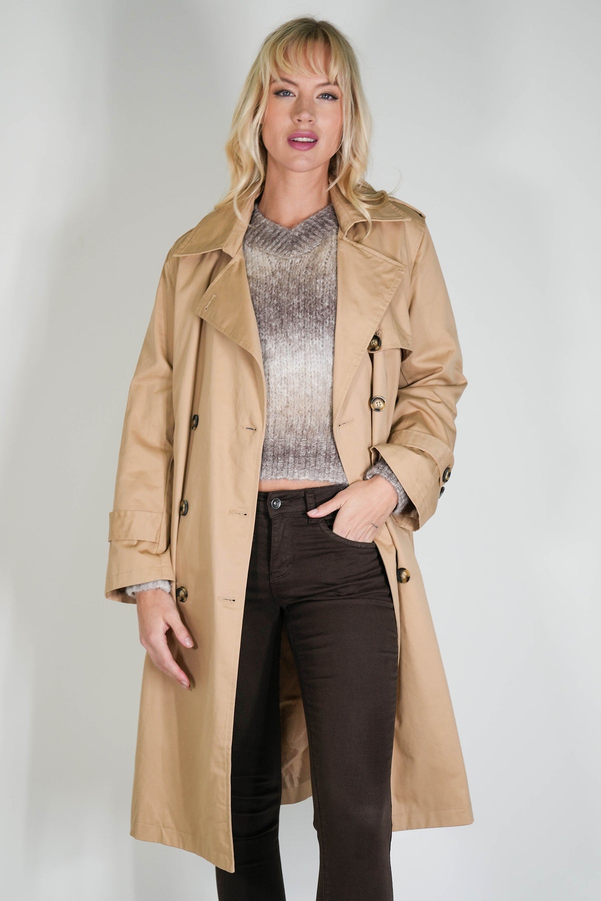 Beige Trench Coat