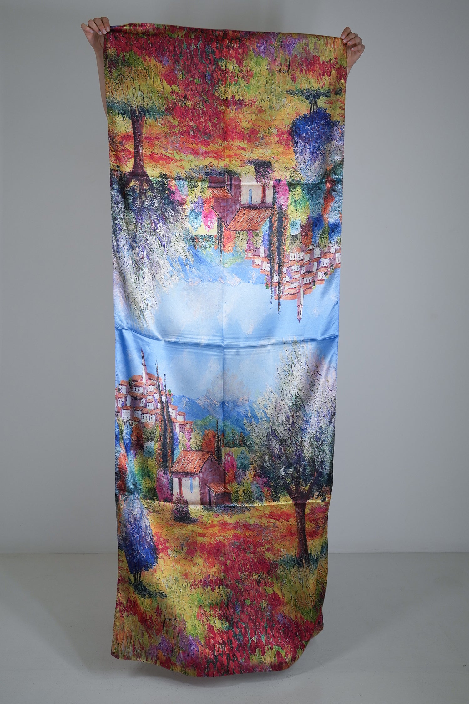 Simone Reversible Silk Scarf