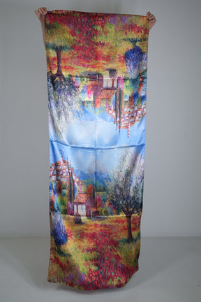 Simone Reversible Silk Scarf