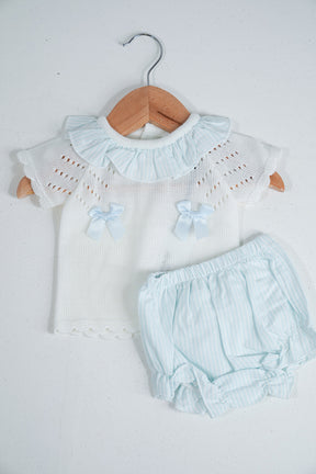 Candy Striped Knit Set