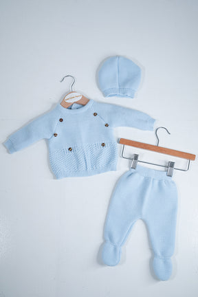 Blue Joshie Knit Set