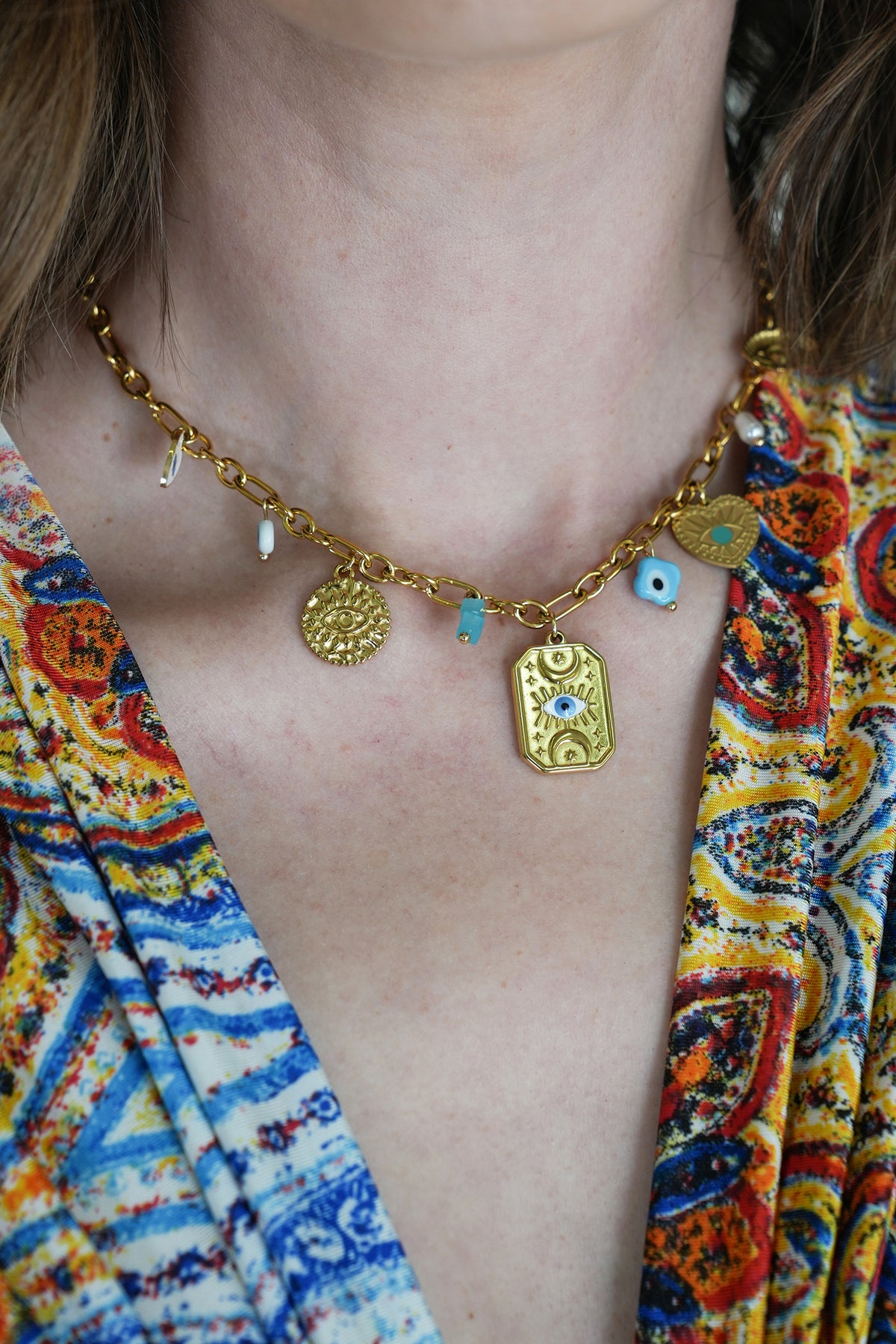 Evil Eye Charm Necklace