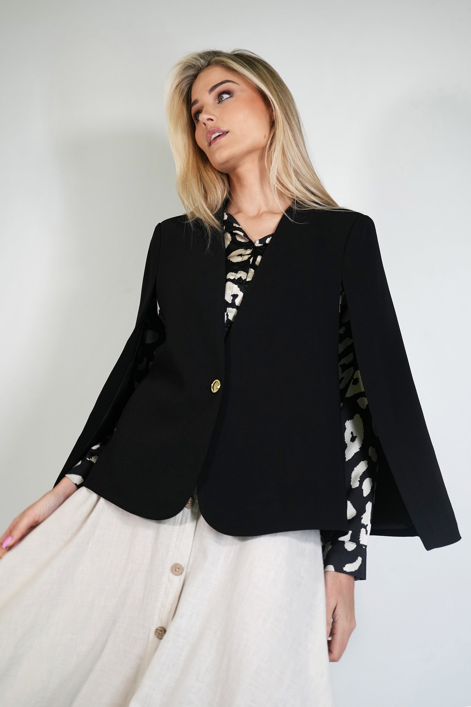 Black Cape Blazer