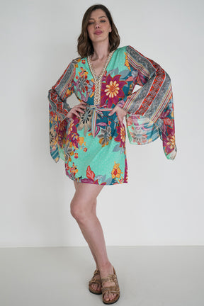 Elena Print St Tropez Tunic Dress