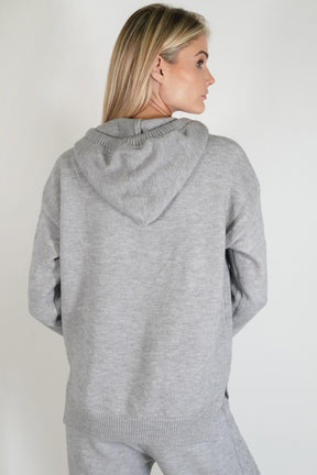 Grey Cable Knit Jumper