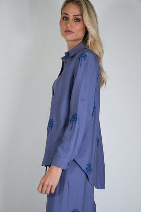 Blue Palm Shirt