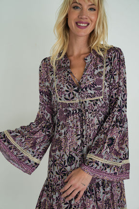 Pink and Black Ekta Tunic