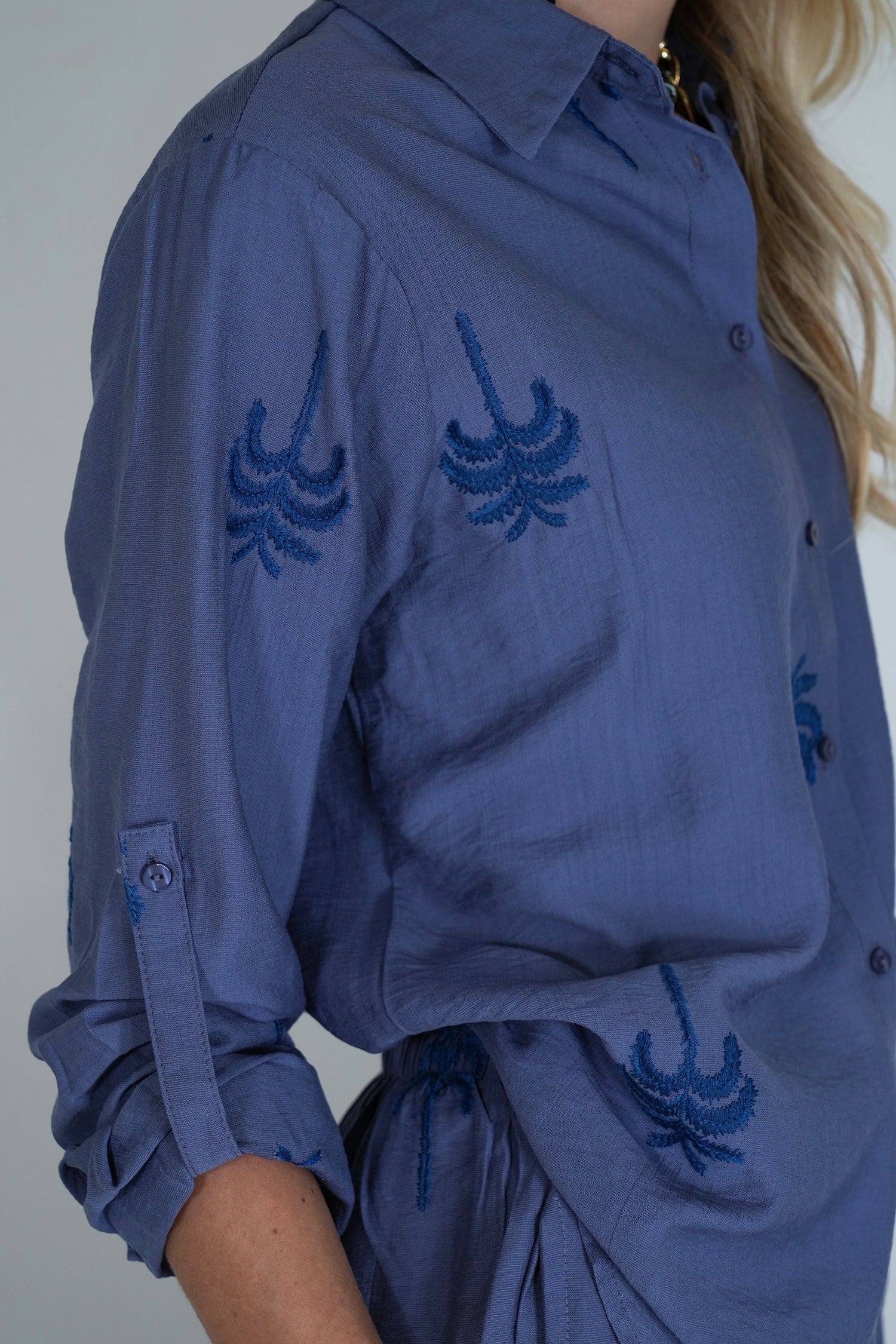 Blue Palm Shirt