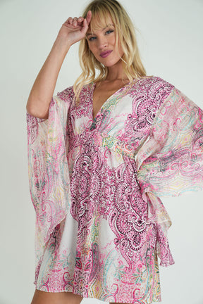 Pink Paisley Butterfly Dress