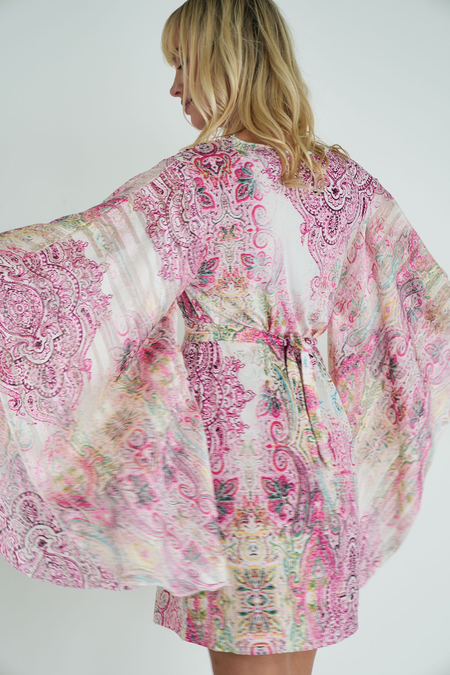 Pink Paisley Butterfly Dress