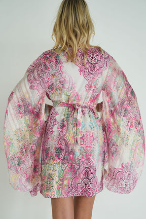 Pink Paisley Butterfly Dress