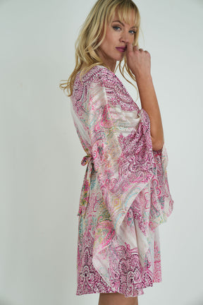 Pink Paisley Butterfly Dress