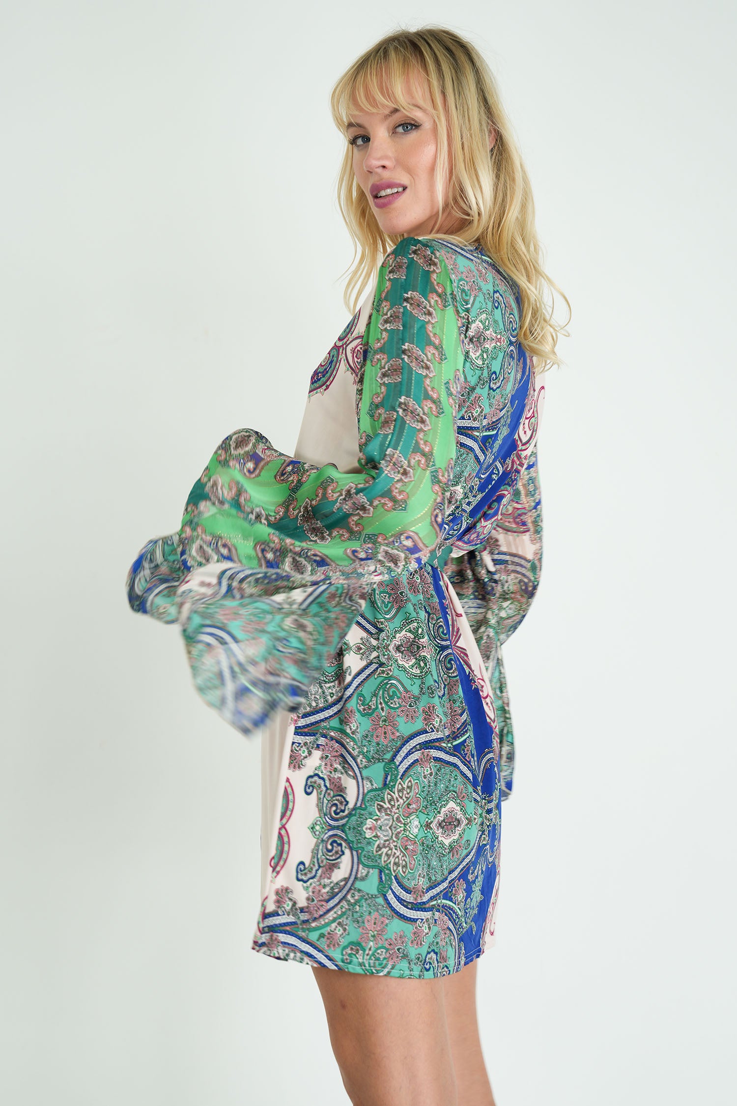 Teal and Cobalt St Tropez Tunic Dress