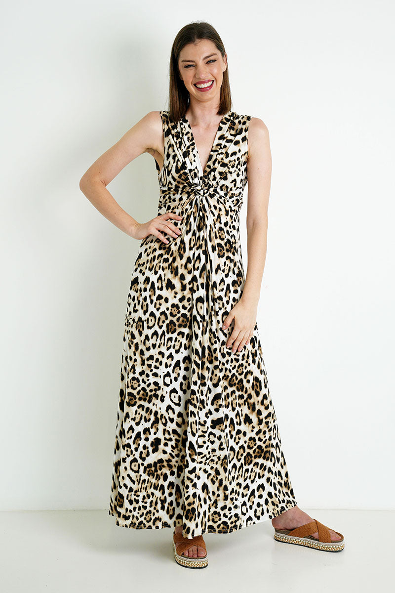 Leopard Knot Dress