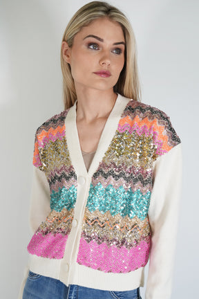 Sequin Cardigan