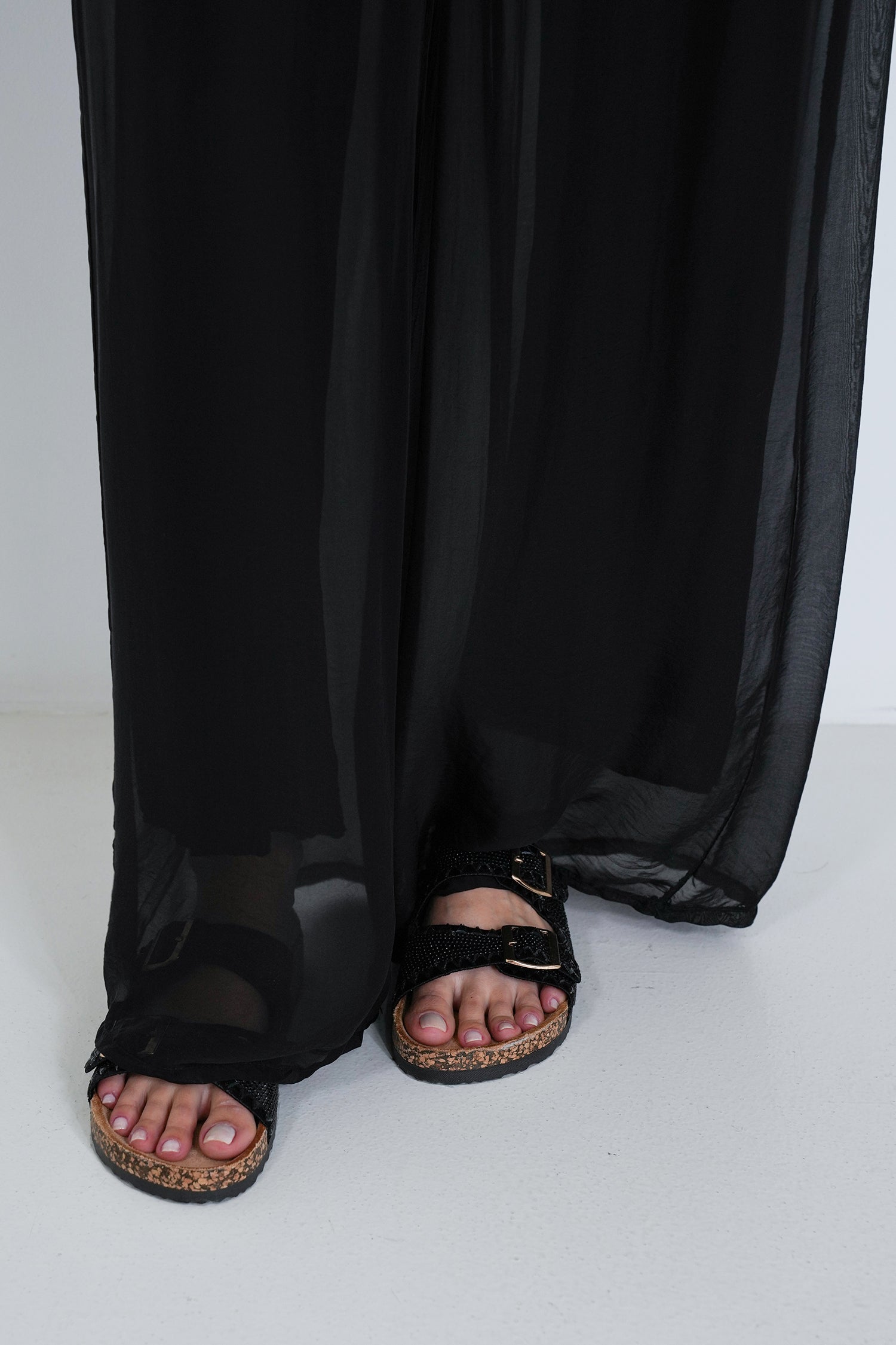 Black Silk Harem Pant