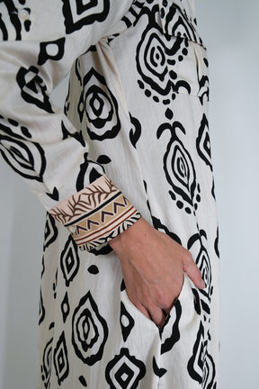 Black Hannah Shirt Dress