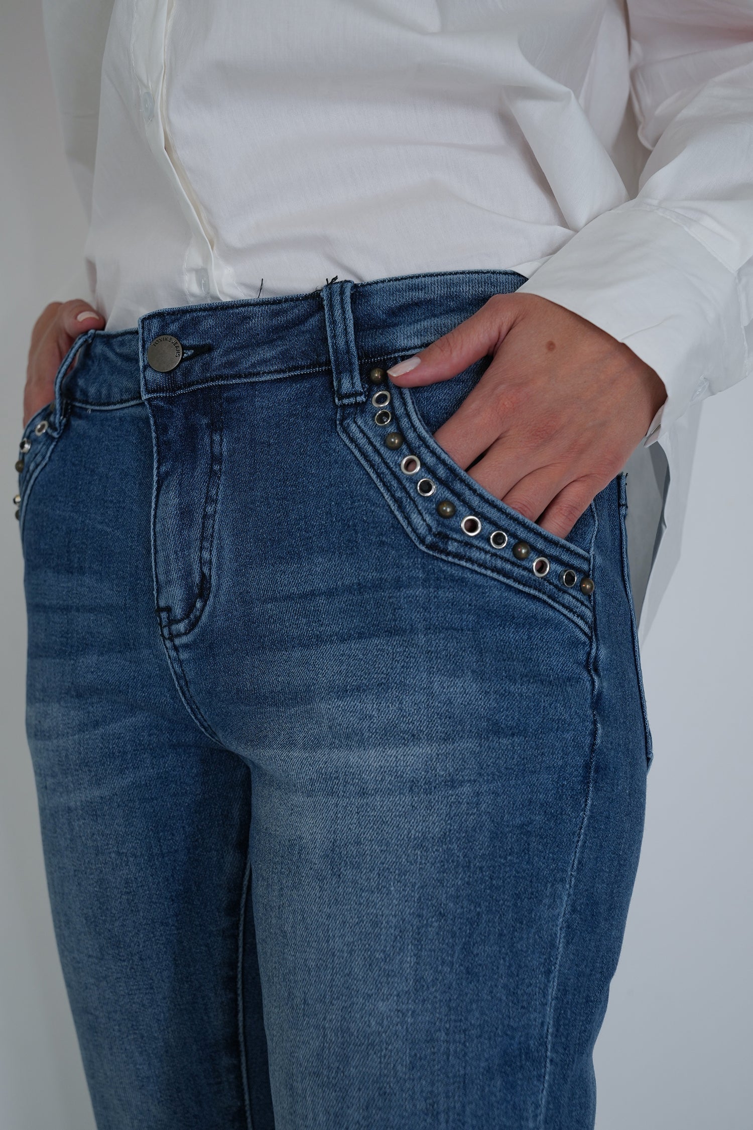 Terri Jean, denim jean from Something Pretty, alternative view