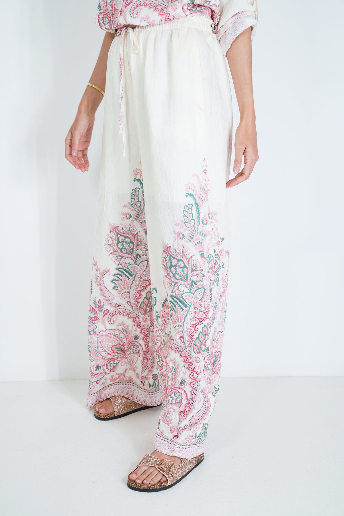 Cream and Blush Zerene Pant