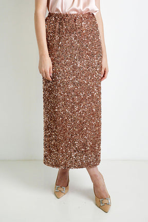 Gold Sequin Skirt