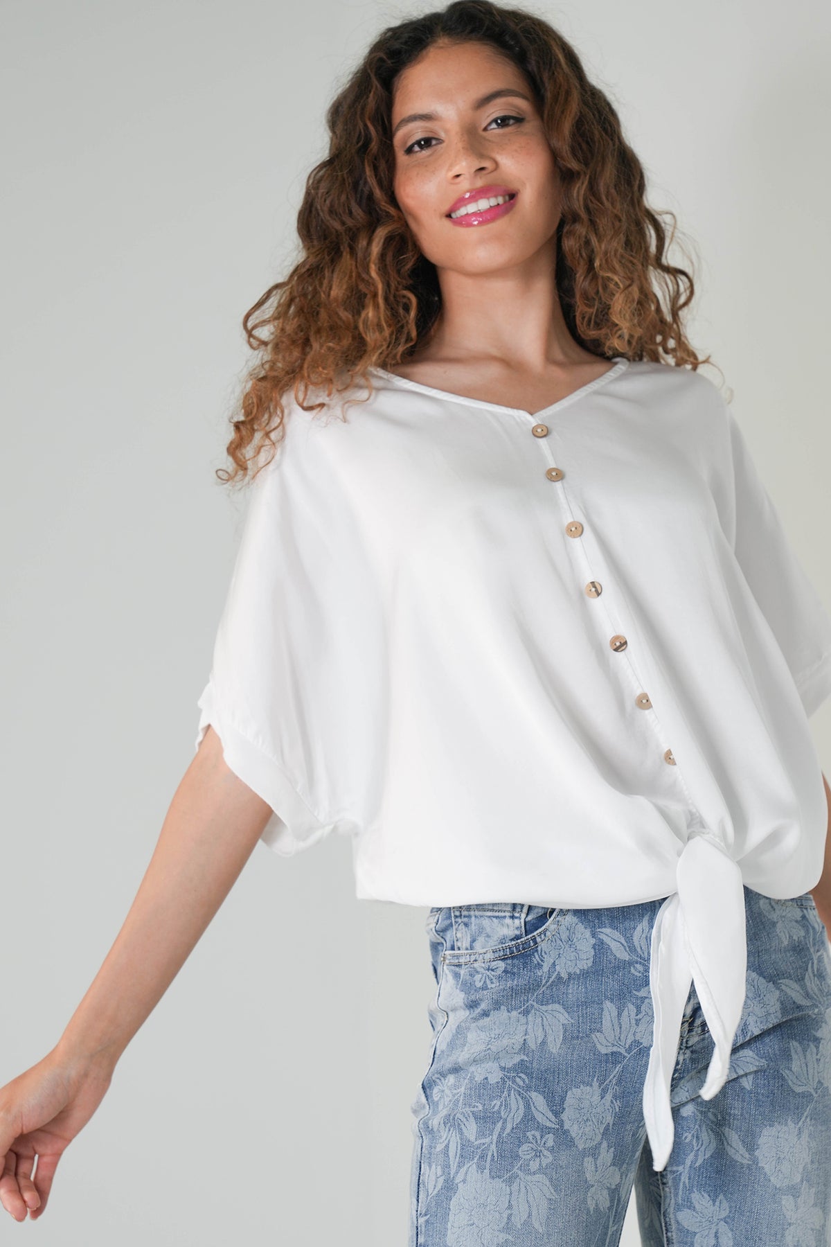 White Debbie Top