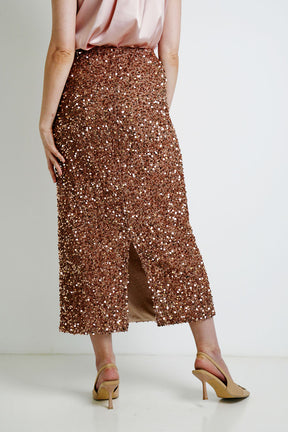 Gold Sequin Skirt