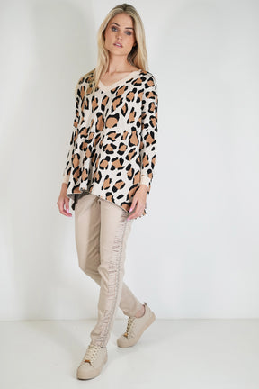 Leopard Baggy Jumper