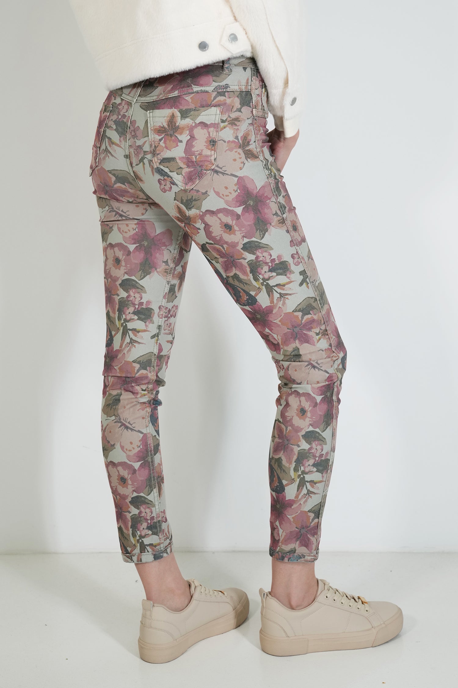 Olive Butterfly Reversible Jean